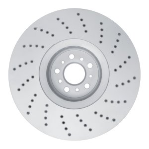 BMW X6 Brake Rotor (1) - Front - R1 Concepts - Drilled Carbon Alloy GeoMET - `20-`25